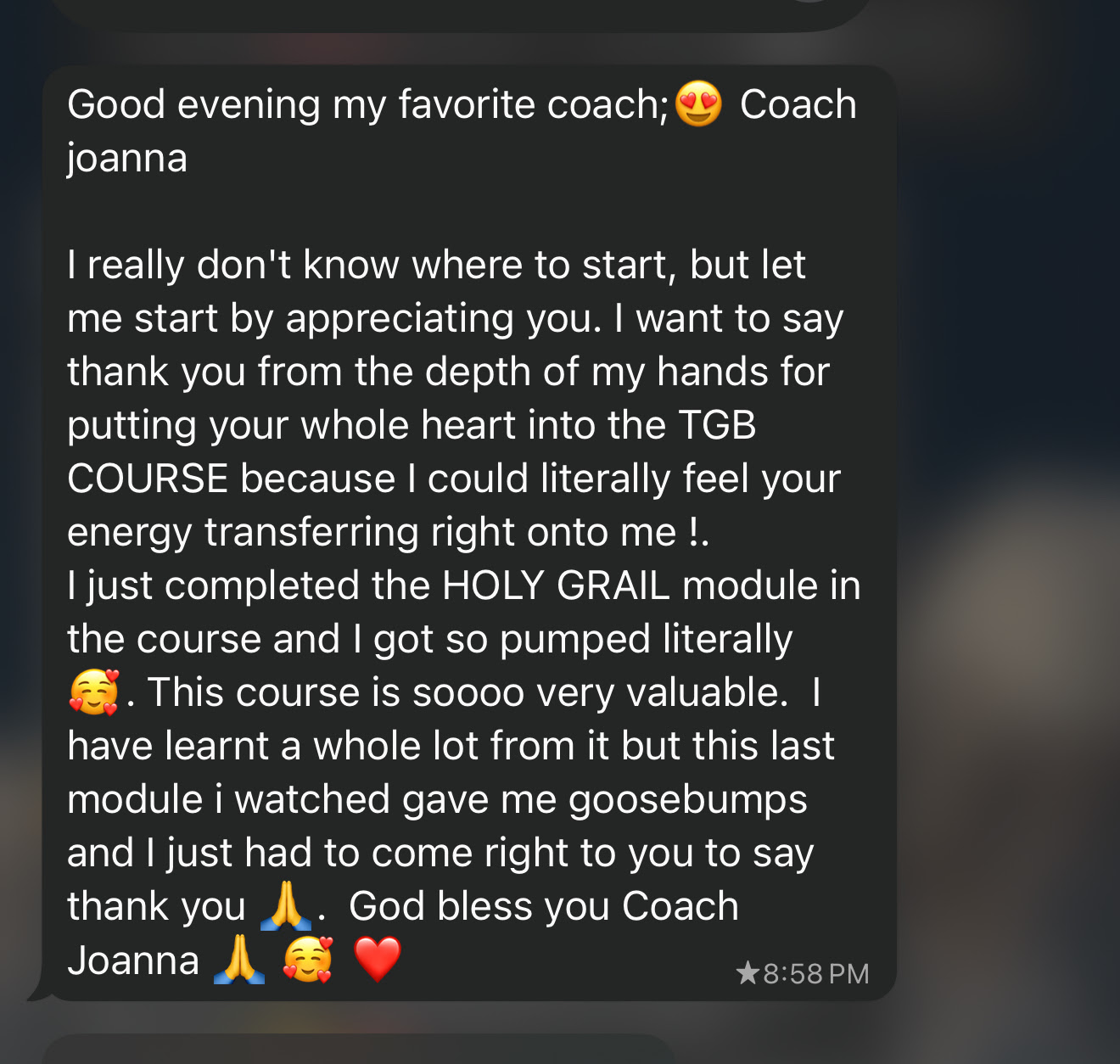 📷 Replace with student testimonial screenshot (IMG_2361.jpg)